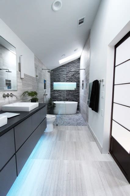 Grey kitchen bloxburg designs for landscapes photos pretty. Cool Gray - Contemporary - Bathroom - atlanta - by Change ...