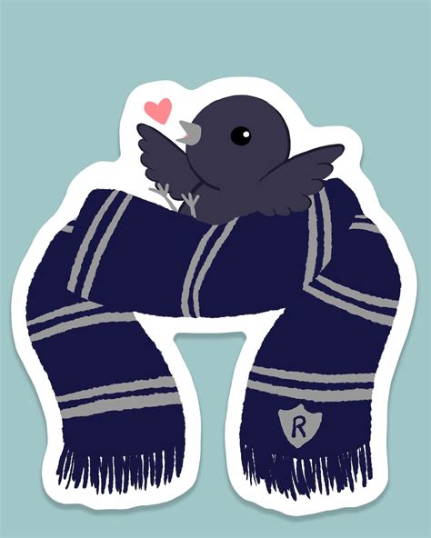 Adorable Hogwarts House Mascot Stickers Etsy