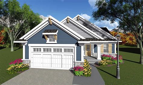3 Bed Craftsman With Open Concept Floor Plan 890004ah Architectural