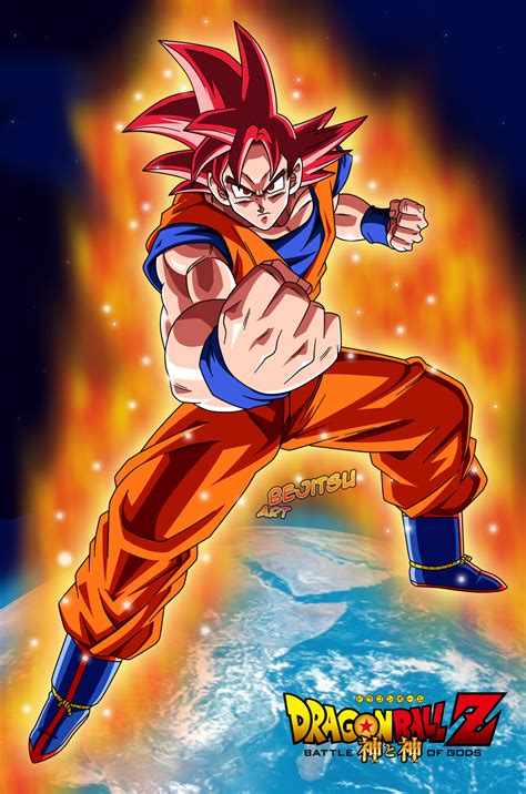 Goku Ssjgod By Bejitsu On Deviantart