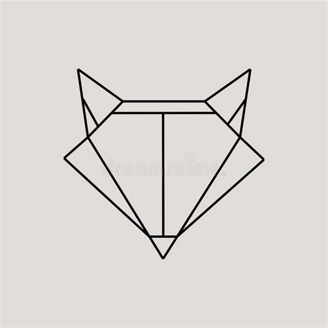 Geometric Fox Head