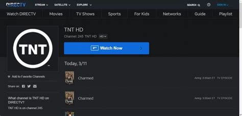 What Channel Is Tnt On Directv