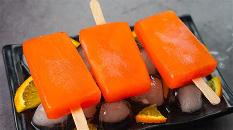 Orange Lolly Ice Cream Orange Popsicle Orange Ice Cream Recipe