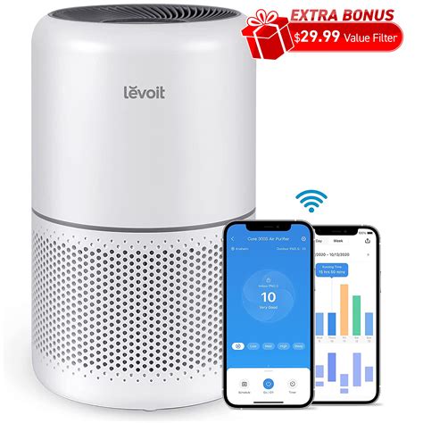 Levoit H13 True Hepa Smart Plus Air Purifier For Large Rooms Up To 547