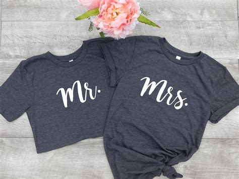 Mr And Mrs Shirts Mr Shirt Mrs Shirt Husband Shirt Wife Shirt Engagement Gift