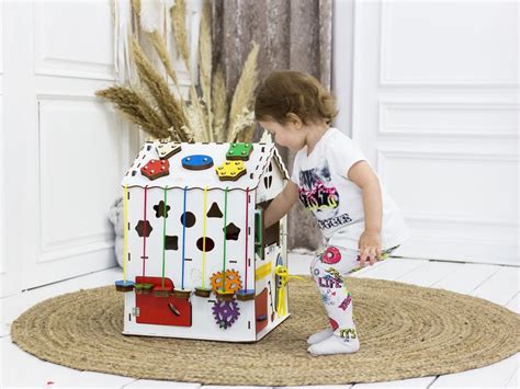 Large Busy House Led Illumination Montessori Toy For Toddlers Etsy