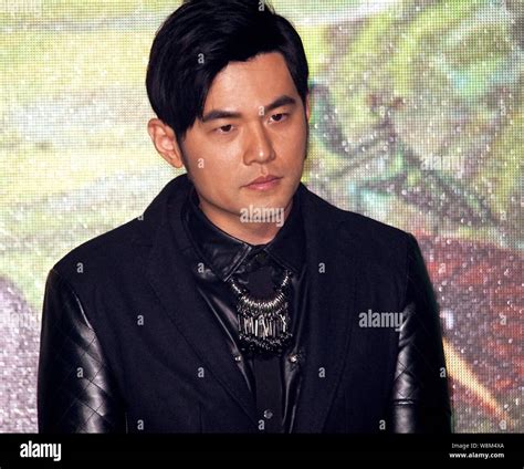 Taiwanese Singer And Actor Jay Chou Attends A Press Conference To