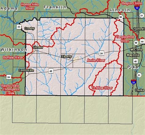 Risk Map Amite County