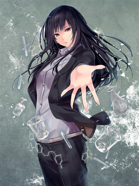 aesthetic anime girl with black hair maxipx