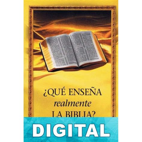 ¿qué Enseña Realmente La Biblia Libro Pdf Epub O Mobi Kindle