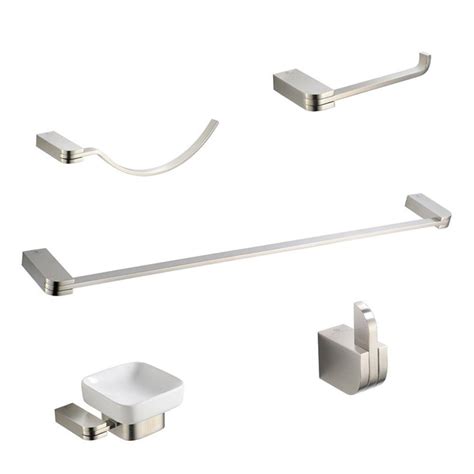1,127 nickel bath accessories products are offered for sale by suppliers on alibaba.com, of which bathroom sets accounts for 3%. Kingston Brass 5-Piece Bathroom Accessory Set in Polished ...