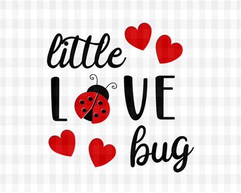 Little Love Bug Svg File Valentines Svg Cricut Design Love - Etsy