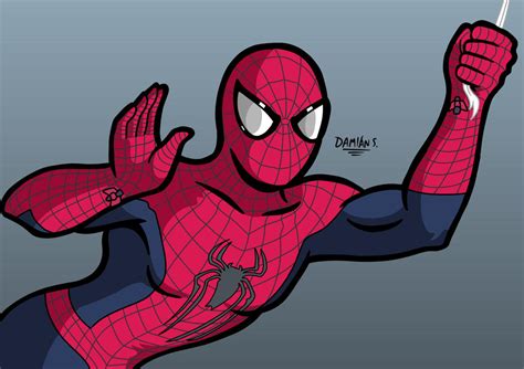Spider Man Tasm2 Suit Saluting Commission By Eltrachersin On Deviantart