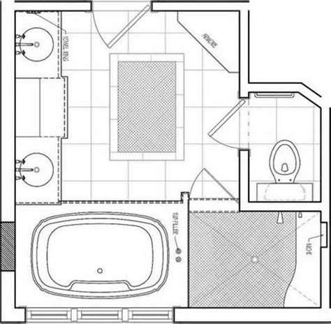 Master Bathroom Layout With Dimensions Design Floor Plans For