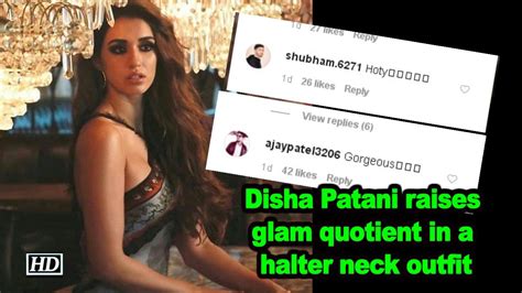 Disha Patani Raises Glam Quotient In A Halter Neck Outfit Video Dailymotion