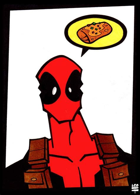 Deadpool Chimichanga 2013 By Leozztt Deadpool Marvel Comics Art