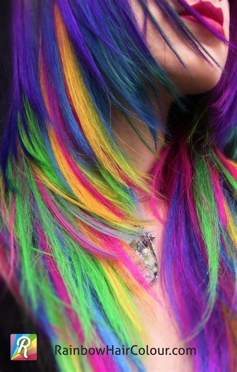 🌈rainbow Hair🌈 Rainbow Hair Rainbow Hair Color Rainbow Hair