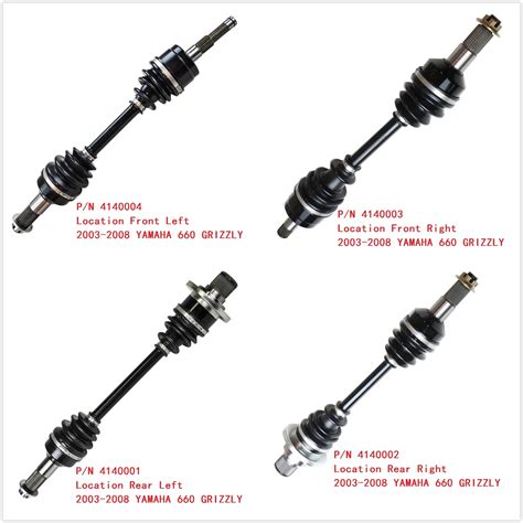 Cv Axle Drive Shaft Rear And Front Cv Joint Plunging Cv Boot Kit For