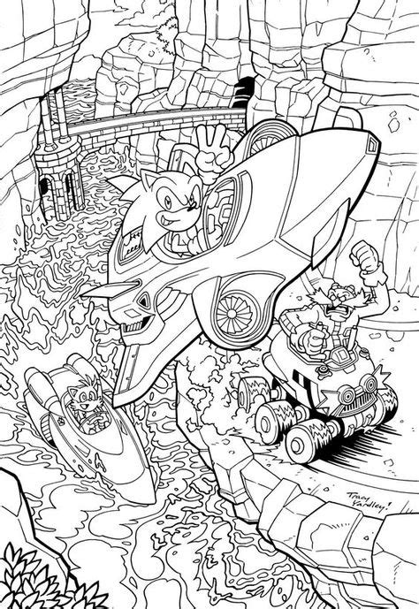 Épinglé par marjolaine grange sur coloriage sonic  Pinterest