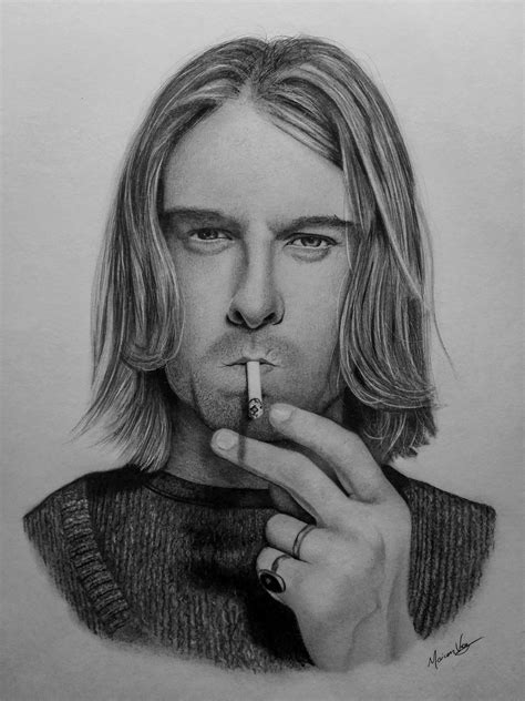 Artstation Desenho Do Kurt Cobain Drawing