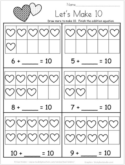 Free Valentine Math Worksheets And Printables Printable Templates
