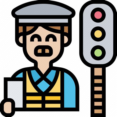Traffic Warden Officer Guard Ticket Icon Download On Iconfinder