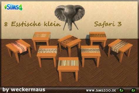 Blackys Sims 4 Zoo Safari3 Small Dining Table • Sims 4 Downloads