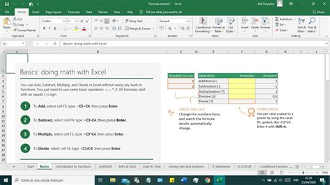 Excel, menurut penulis adalah sebuah aplikasi yang multi guna. Cara menghitung menggunakan Microsoft Excel - YouTube