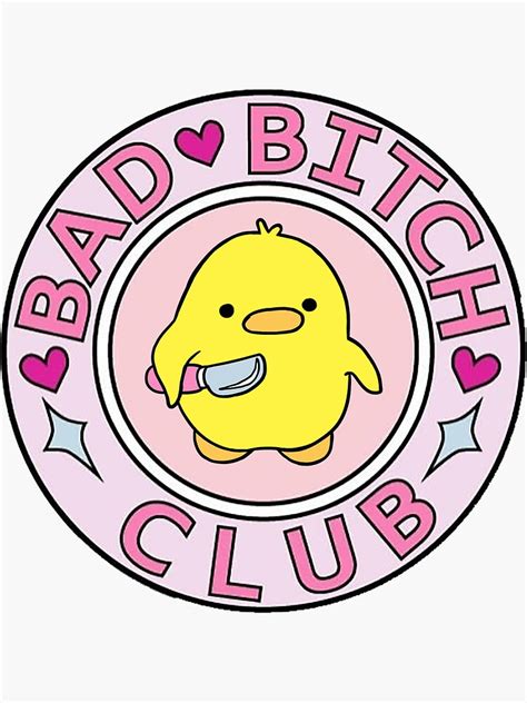Baddie Club Sticker For Sale By Lizannaart Redbubble