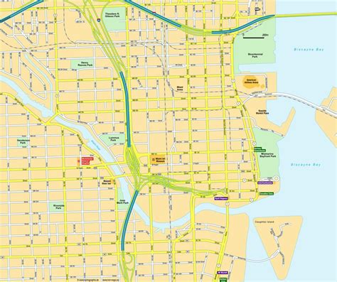 Mapa Politico De Miami Florida