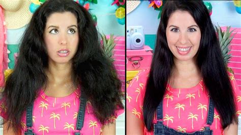 This will give your hair a rougher texture which will help prolong the lifespan of your curls. How To Get Straight Hair Using NO HEAT! Works on Curly ...