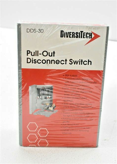 Diversitech Pull Out Fusible Disconnect Switch Dds 30 30a Electrical