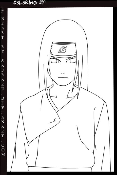 Chibi Neji Coloring Page Anime Coloring Pages The Best Porn Website
