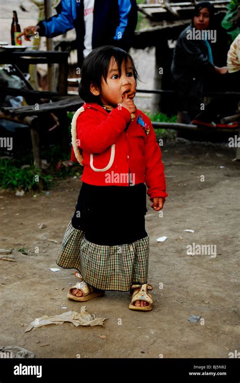 Little Karen Girl Umpium Refugee Campthai Burmese Border South Of