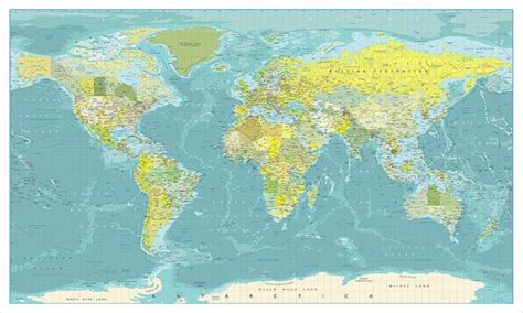 Big World Map Huge Map Of The World 6xft X 10ft Map Large World Map