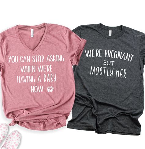 Pregnancy Announcement Shirt Pregnancy Shirt Couple Etsy