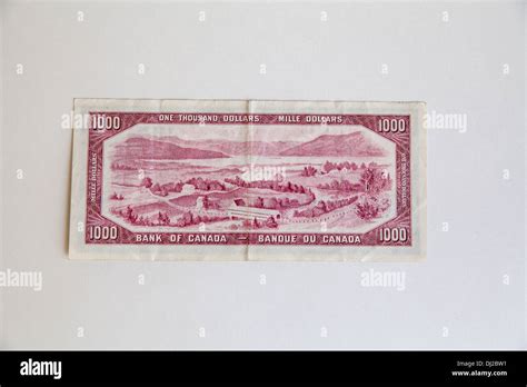 Canada 1954 One Thousand Bill Currency 1000 Dolla Stock Photo Alamy