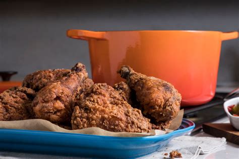 The chicken brine recipe below is what i have been successfully using and perfecting over the past. Bourbon-Brined Fried Chicken | Le Creuset® Official Site