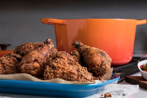 Has sold over 142 million kitchen knives and utensils since our start in 1948. Bourbon-Brined Fried Chicken | Le Creuset® Official Site