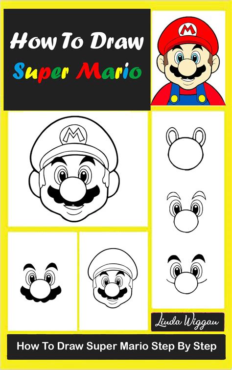 How To Draw Super Mario For Kids Step By Step How To Draw Super Mario
