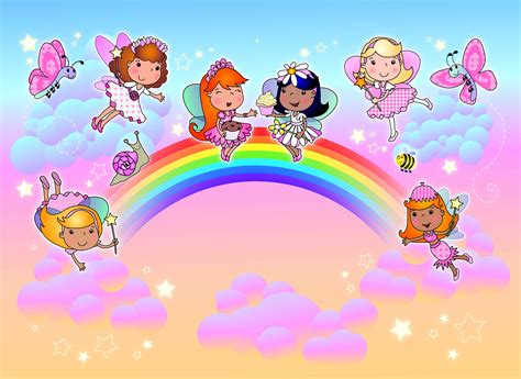 These large beautiful pastel rainbows, are absolutely stunning and look. Buy Childrens Rainbow fairies murals for £35.00 per sq-m2 ...