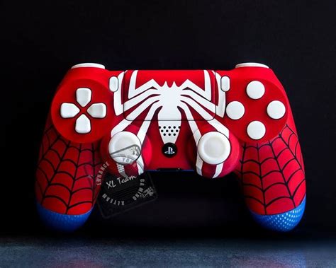 Check out murffyp's collection xbox one controller: Custom Spiderman Themed PlayStation 4 PS4 DualShock 4 ...
