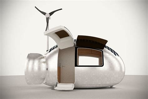 Ecocapsule Portable House Generates Its Own Electricity Collects Water