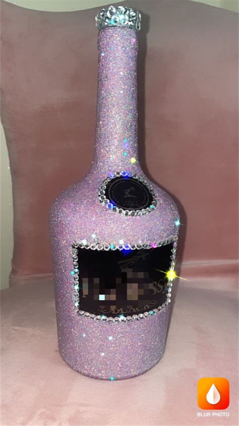 Henny Bedazzled Bottle And 1 Free Matching Shot Glass Etsy