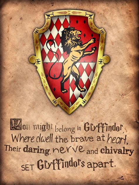 Gryffindor Poster By Geijvontaen On Deviantart Harry Potter Poster