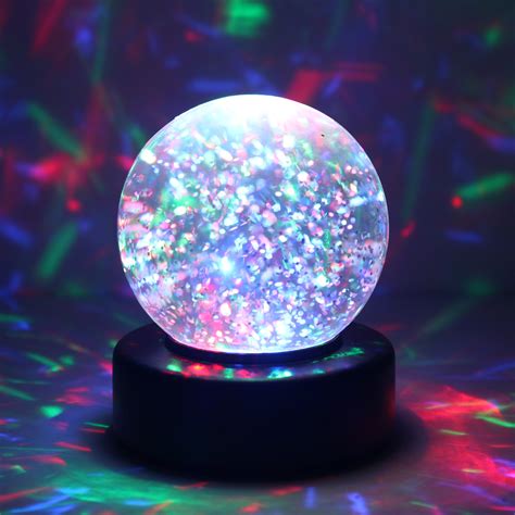 Light Up Colour Change Glitter Ball