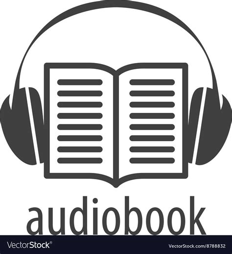 Audiobook Logo Template Royalty Free Vector Image