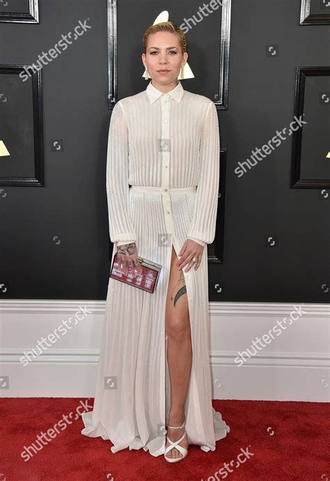 Skylar Grey Arrives 59th Annual Grammy Editorial Stock Photo Stock