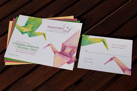 We did not find results for: Origami Crane Wedding Invitation Watercolor Wedding | Etsy ...