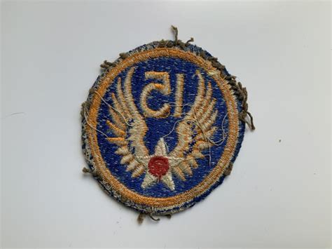Bob Sims Militaria Wwii Us 15th Air Force Patch